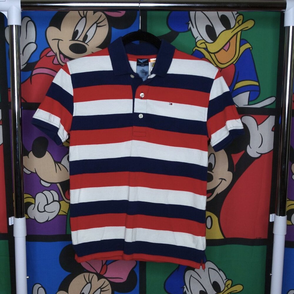 Boys Tommy Hilfiger Adaptive Striped Polo